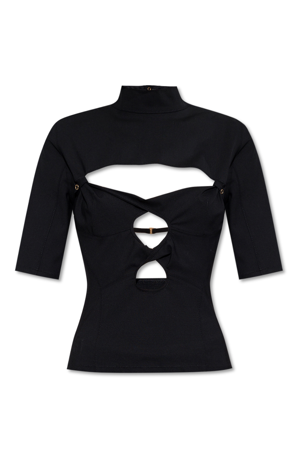 Jacquemus plissé-effect Top | White | FARFETCH